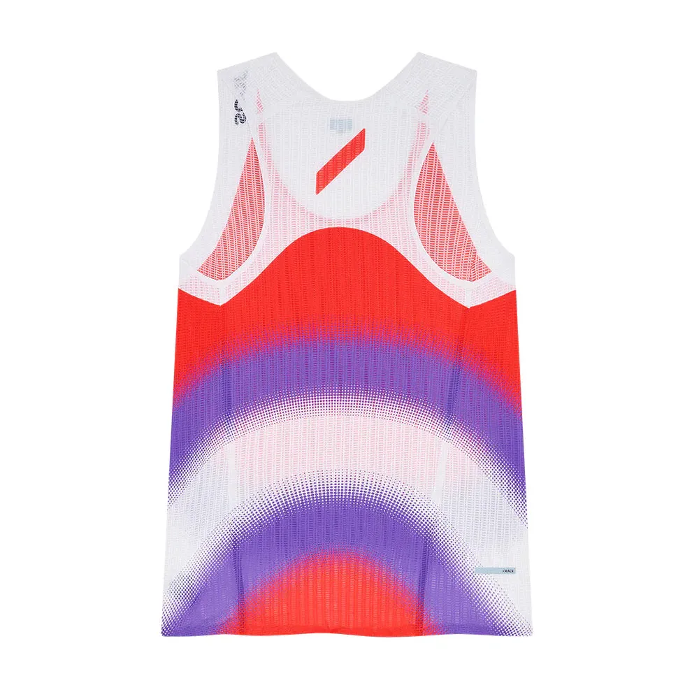 Soar Women's Race Vest Red / Purple Stripe