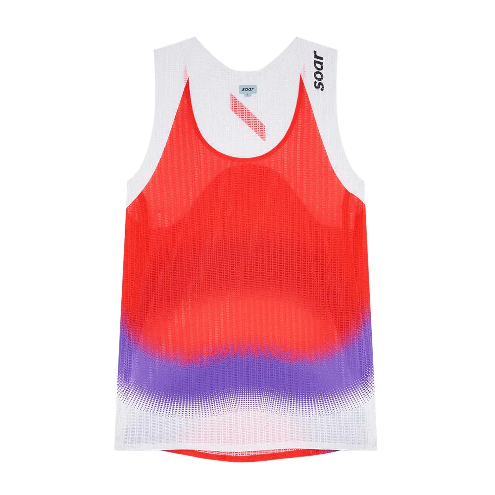 Soar Women's Race Vest Red / Purple Stripe