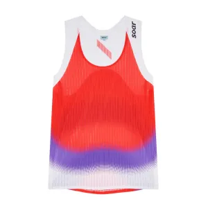 Soar Women's Race Vest Red / Purple Stripe