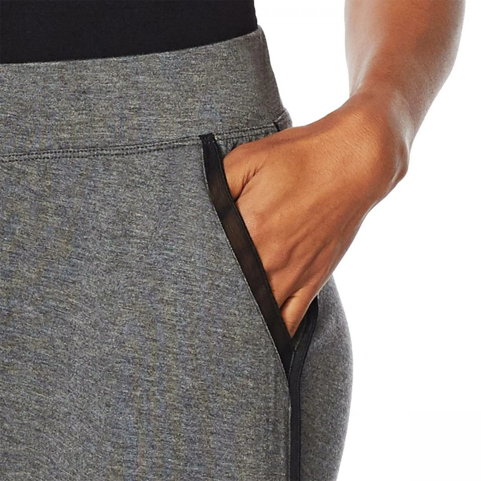 Soft & Cozy Women's Relaxed Jersey Knit Pants With Chiffon Trim