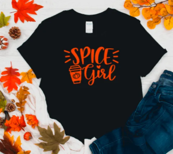 Spice Girl Fall Black Unisex Short Sleeve T-shirt