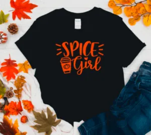 Spice Girl Fall Black Unisex Short Sleeve T-shirt