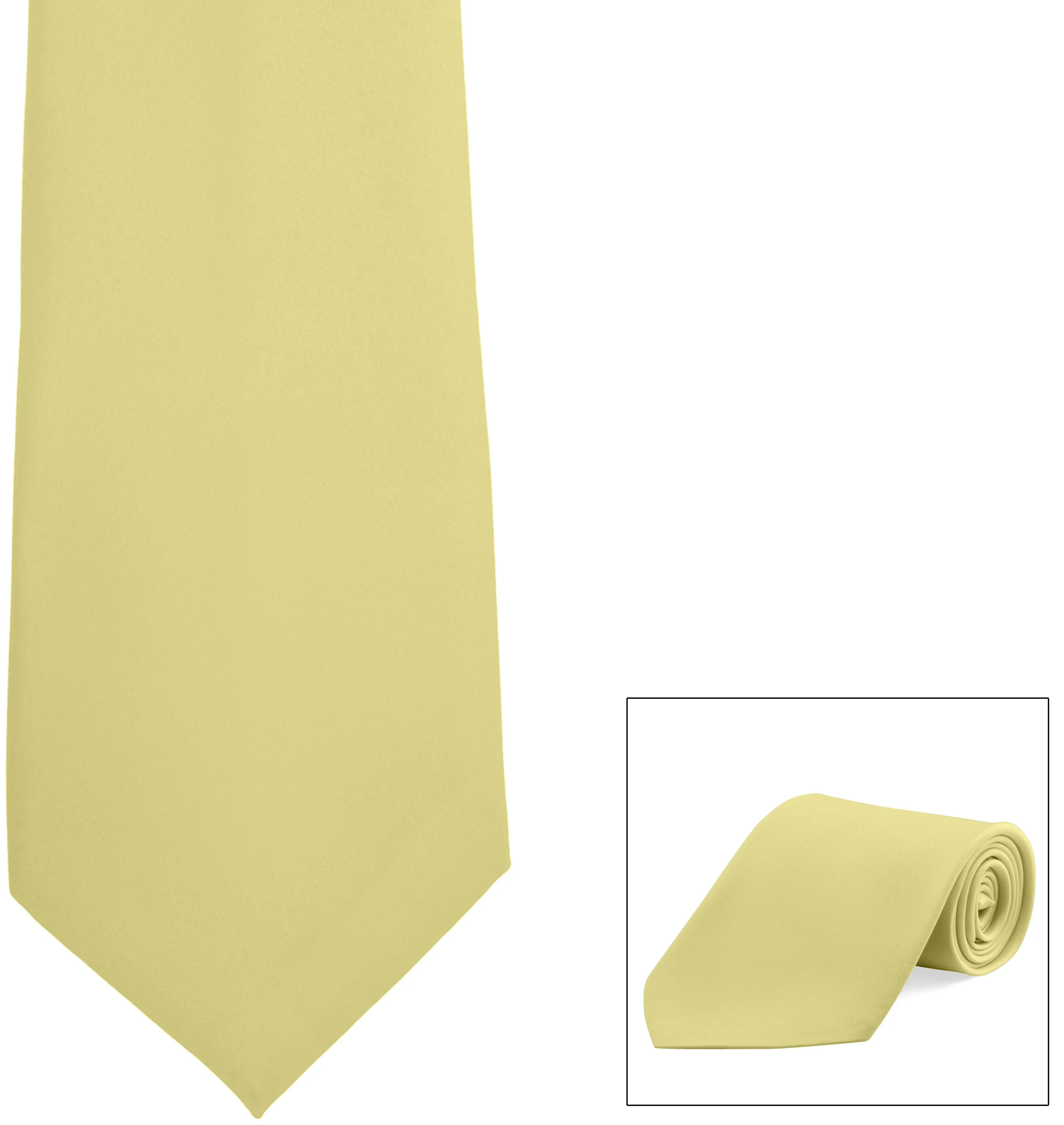Straight Poly Satin Tie