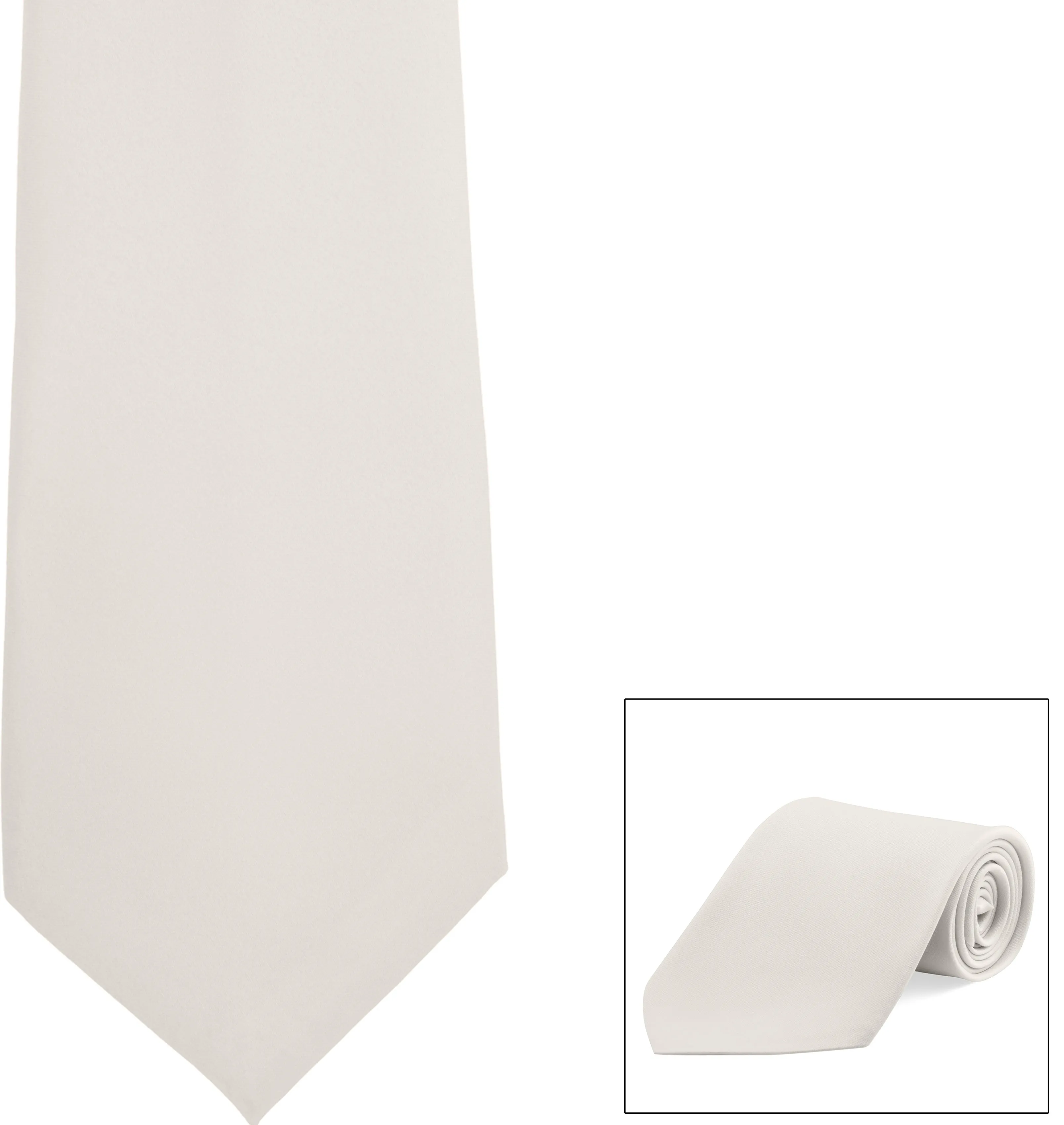 Straight Poly Satin Tie