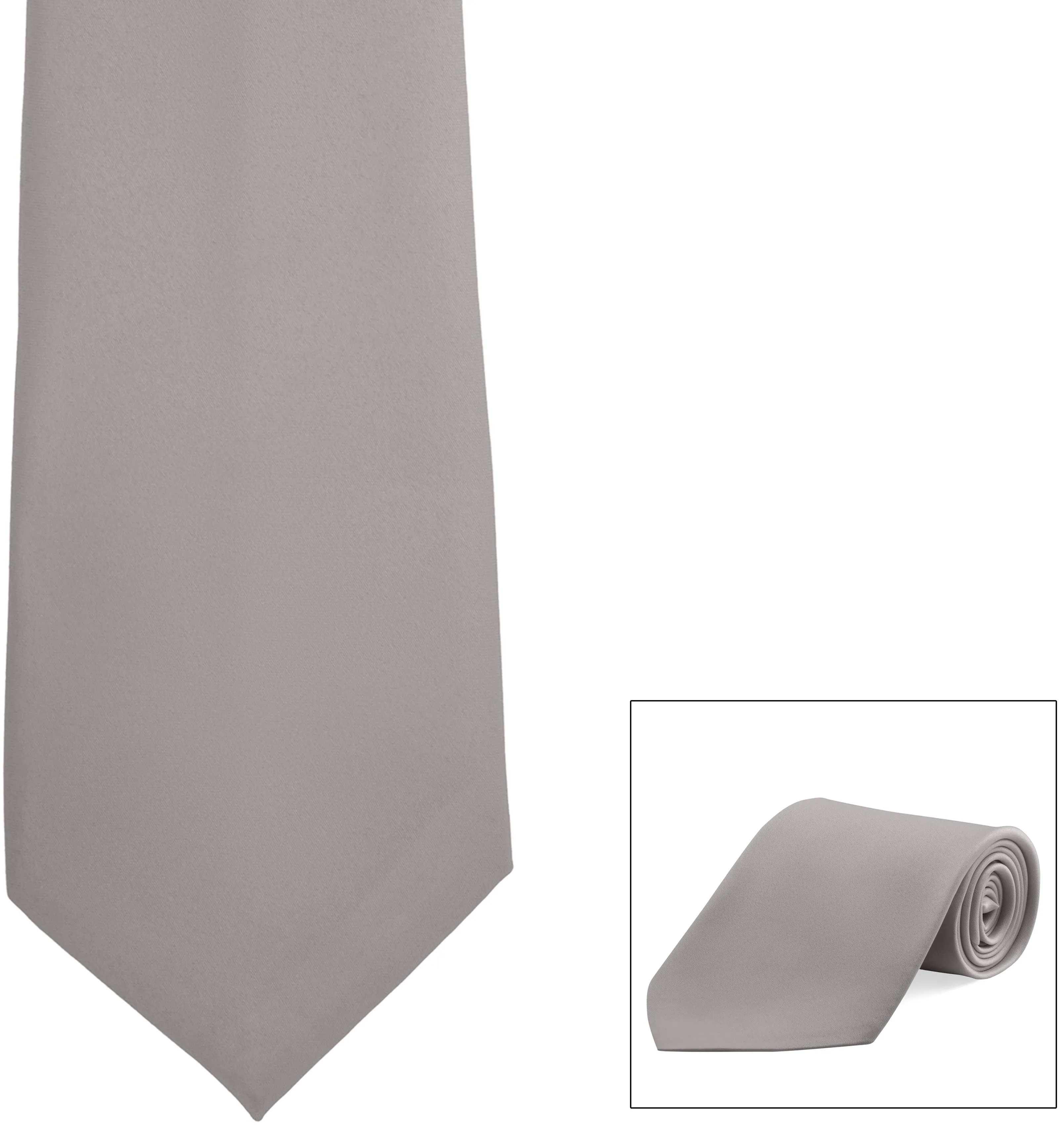 Straight Poly Satin Tie