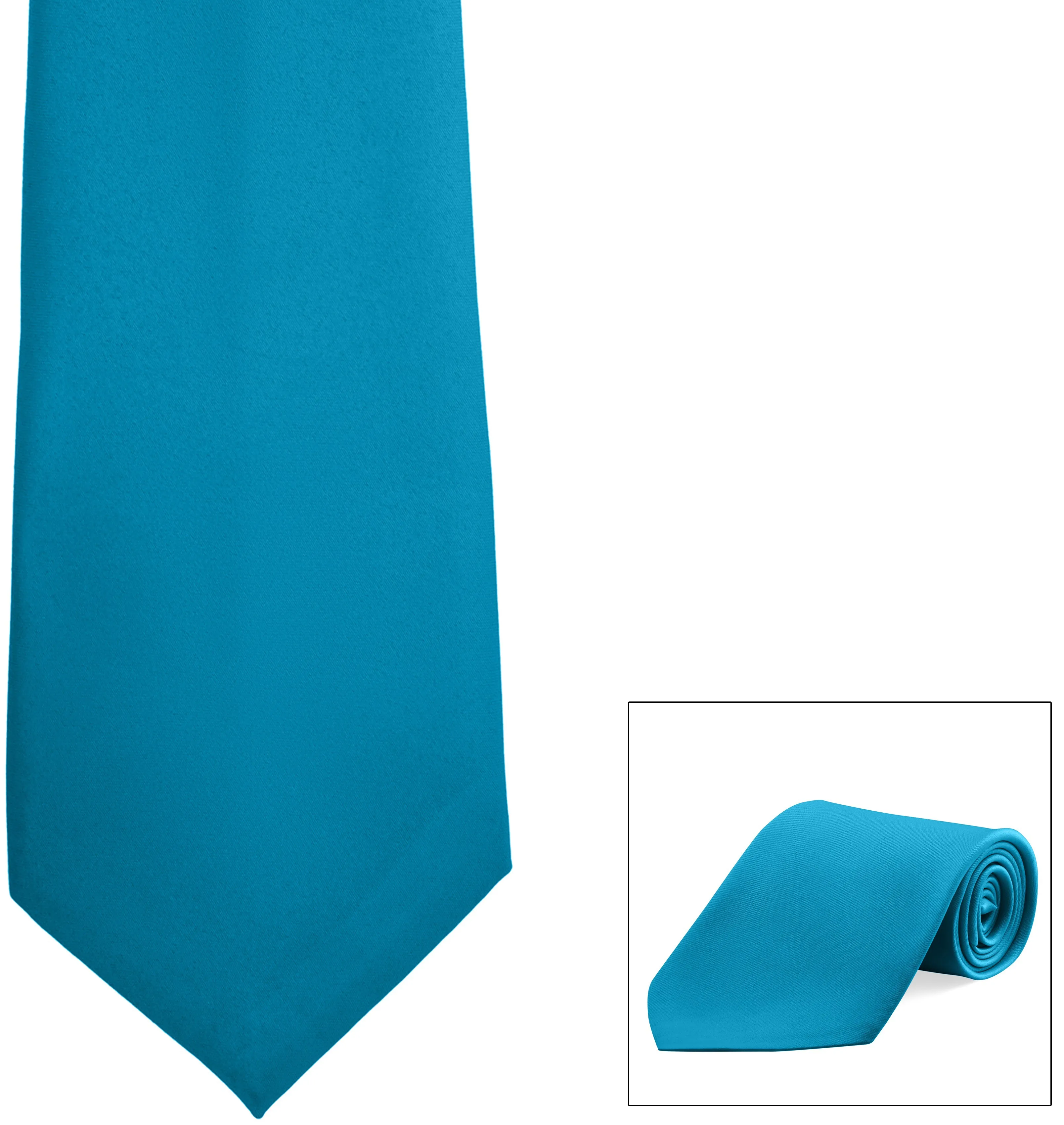 Straight Poly Satin Tie