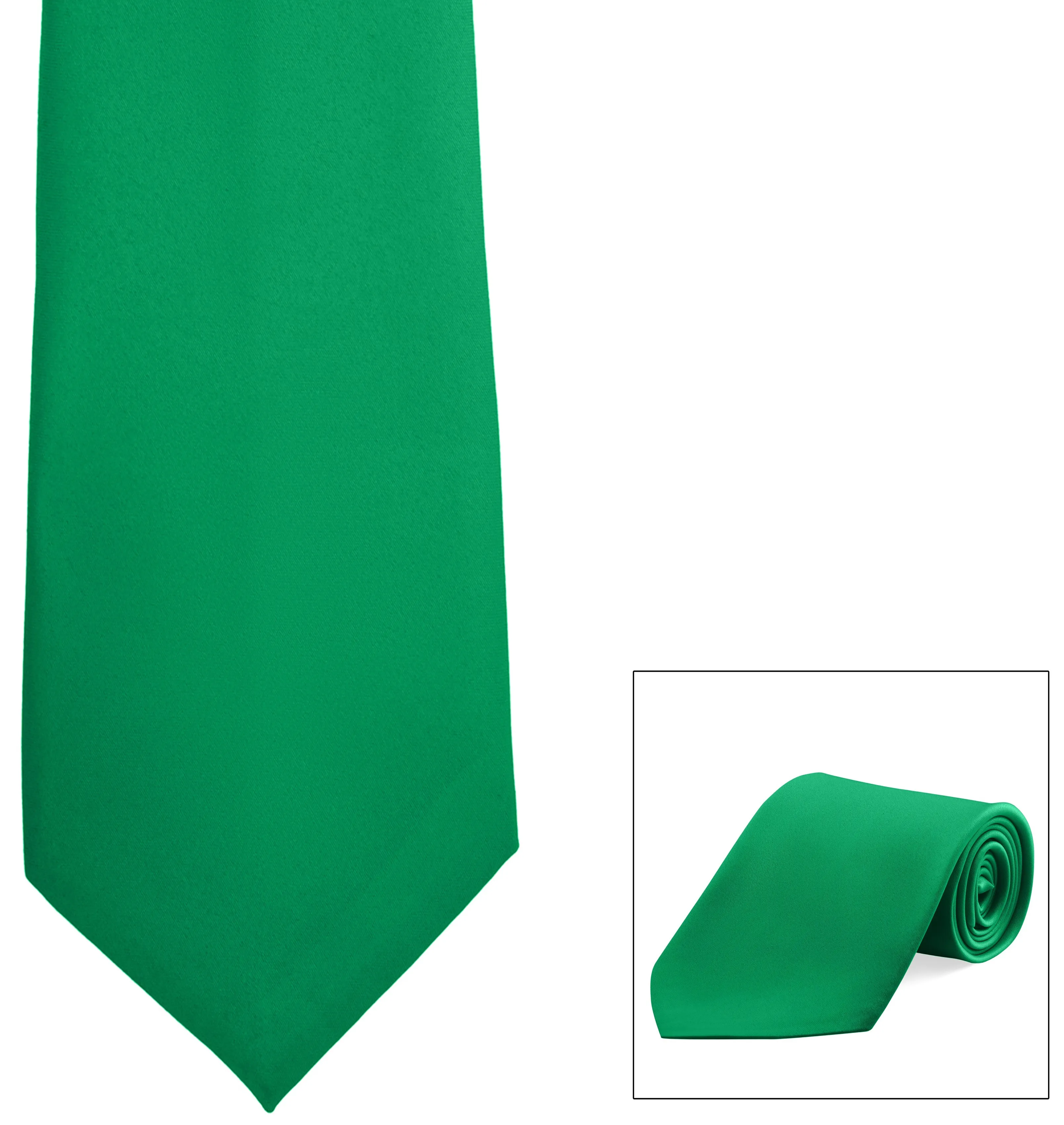 Straight Poly Satin Tie