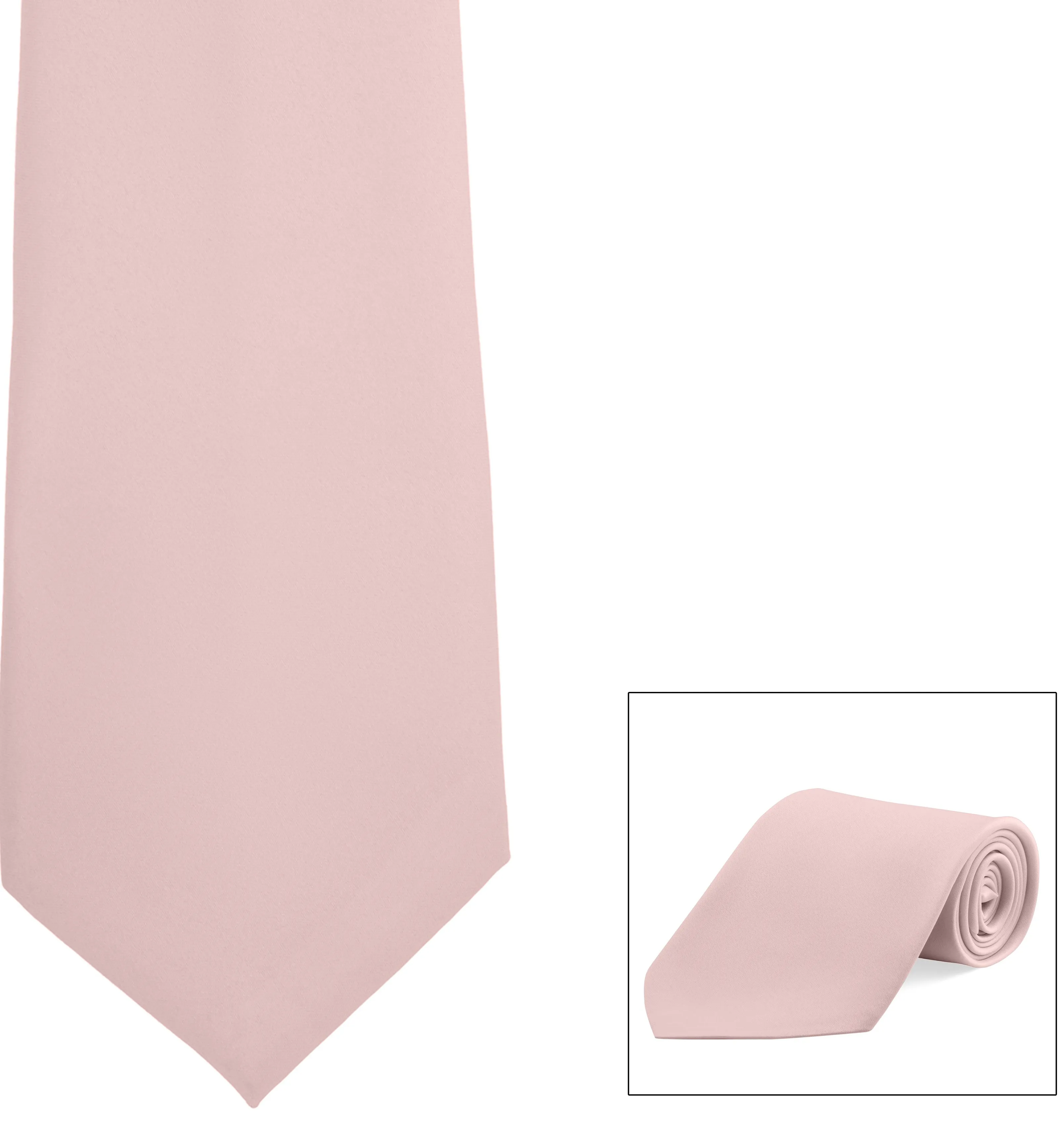 Straight Poly Satin Tie
