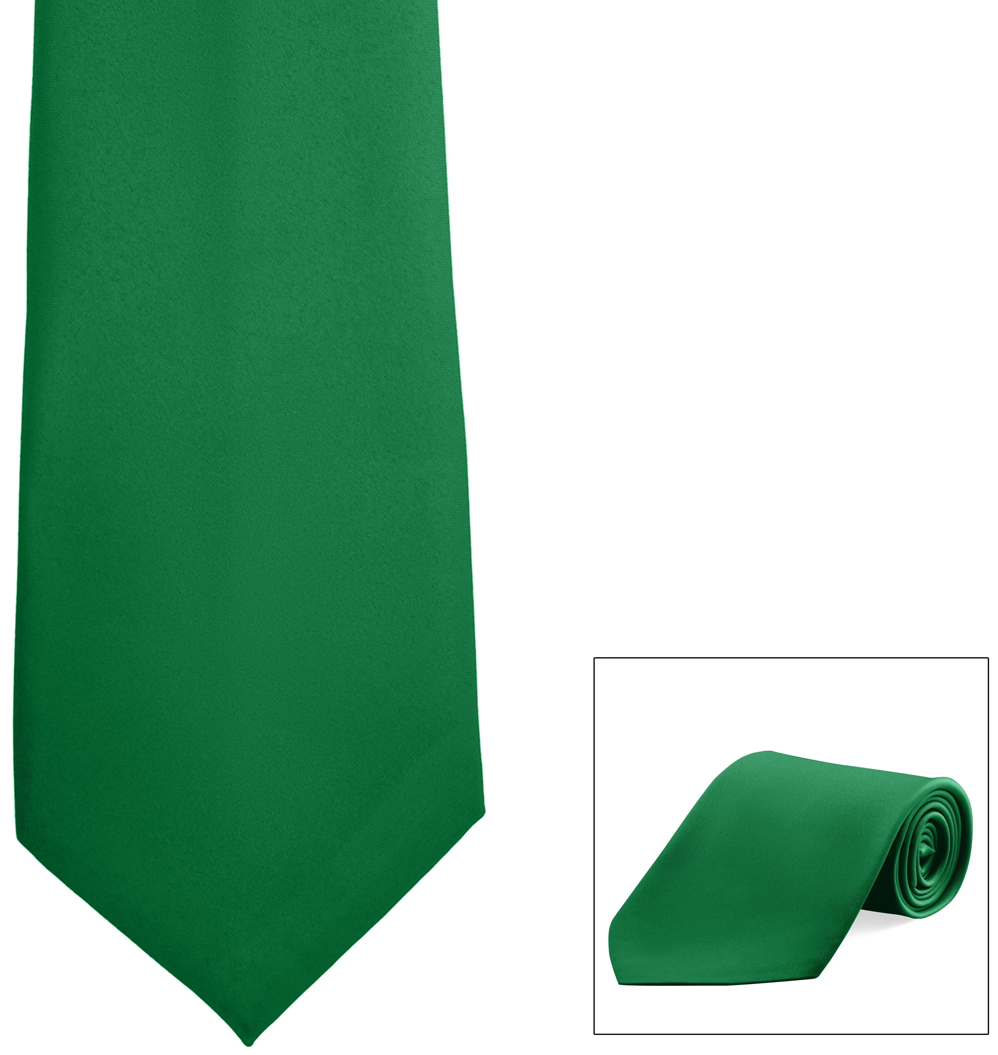 Straight Poly Satin Tie