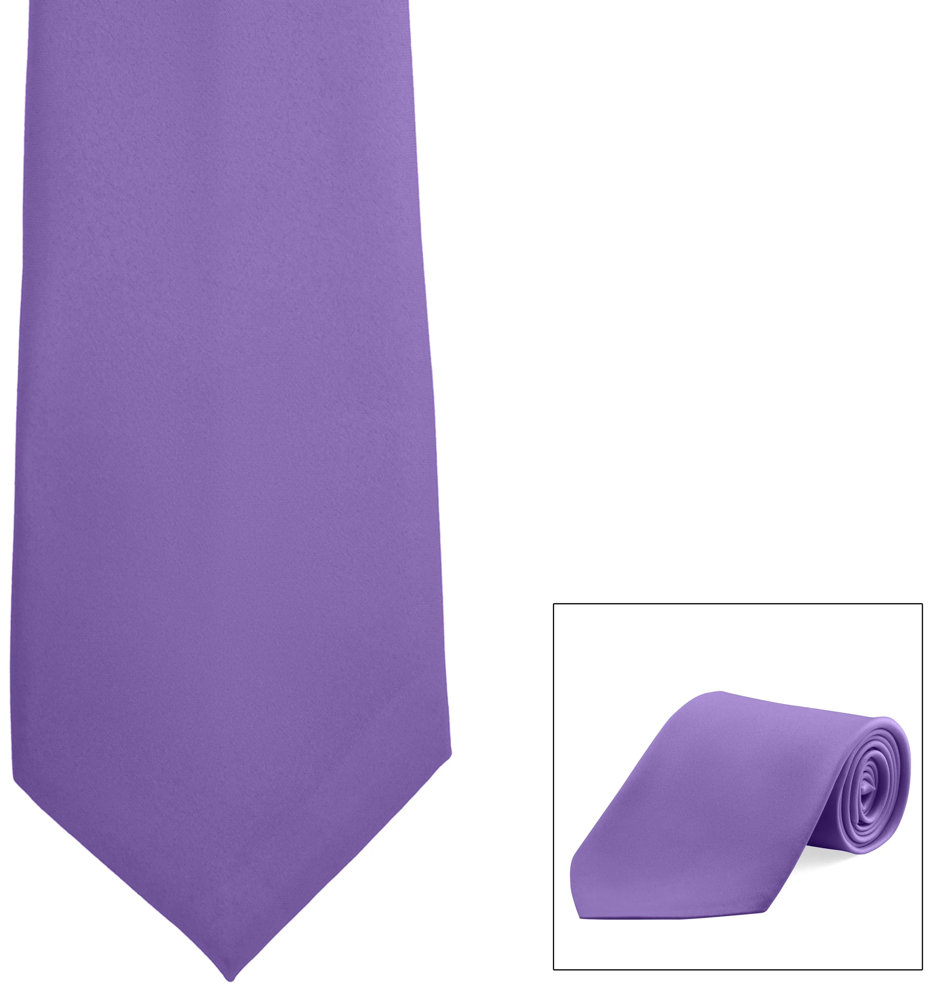 Straight Poly Satin Tie