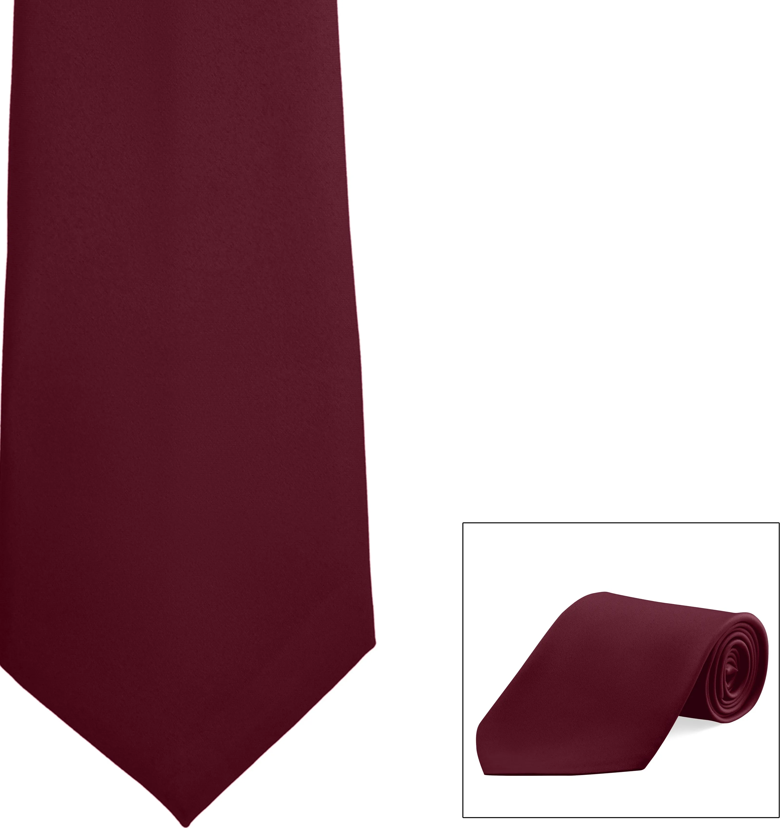 Straight Poly Satin Tie