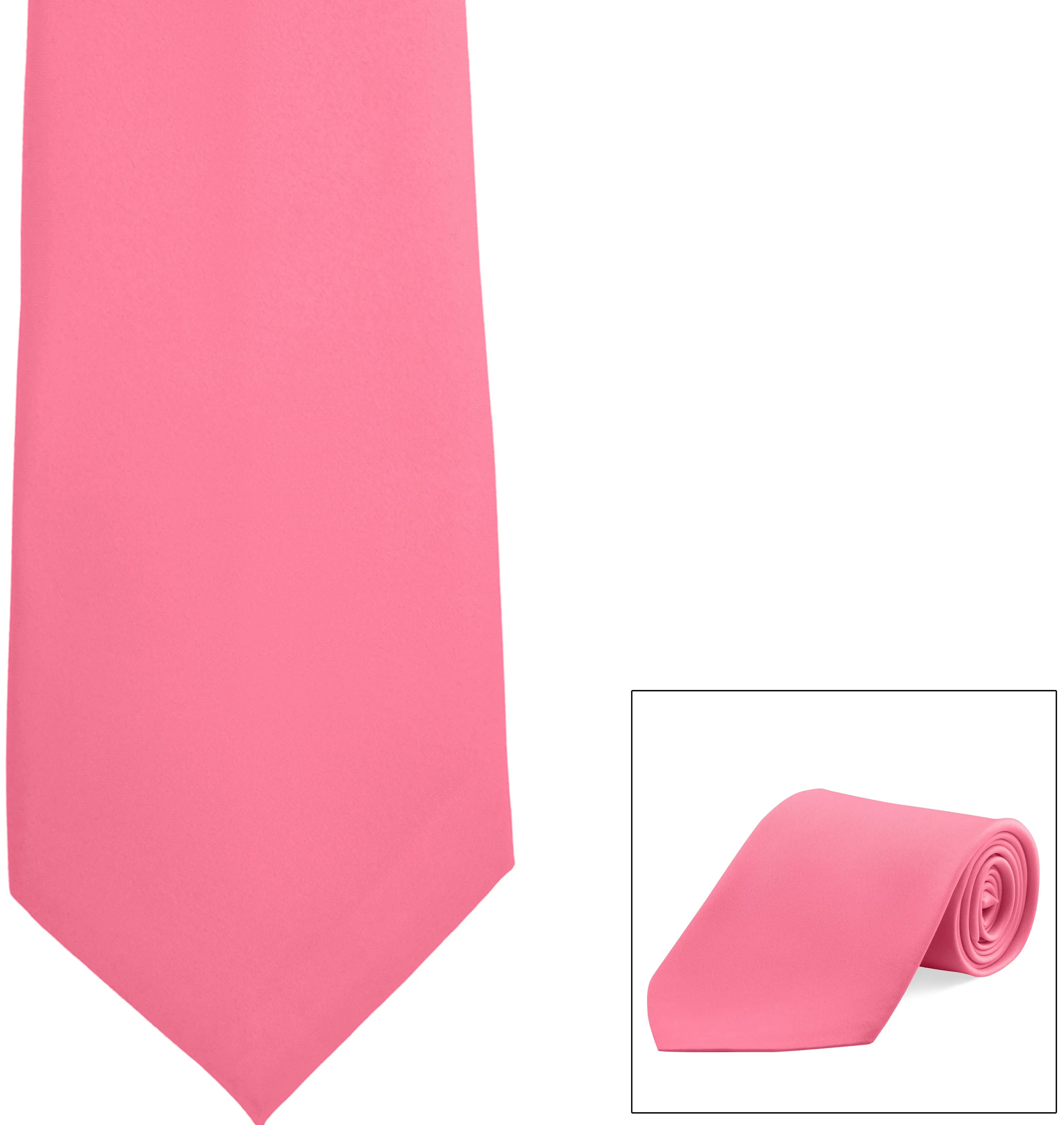 Straight Poly Satin Tie