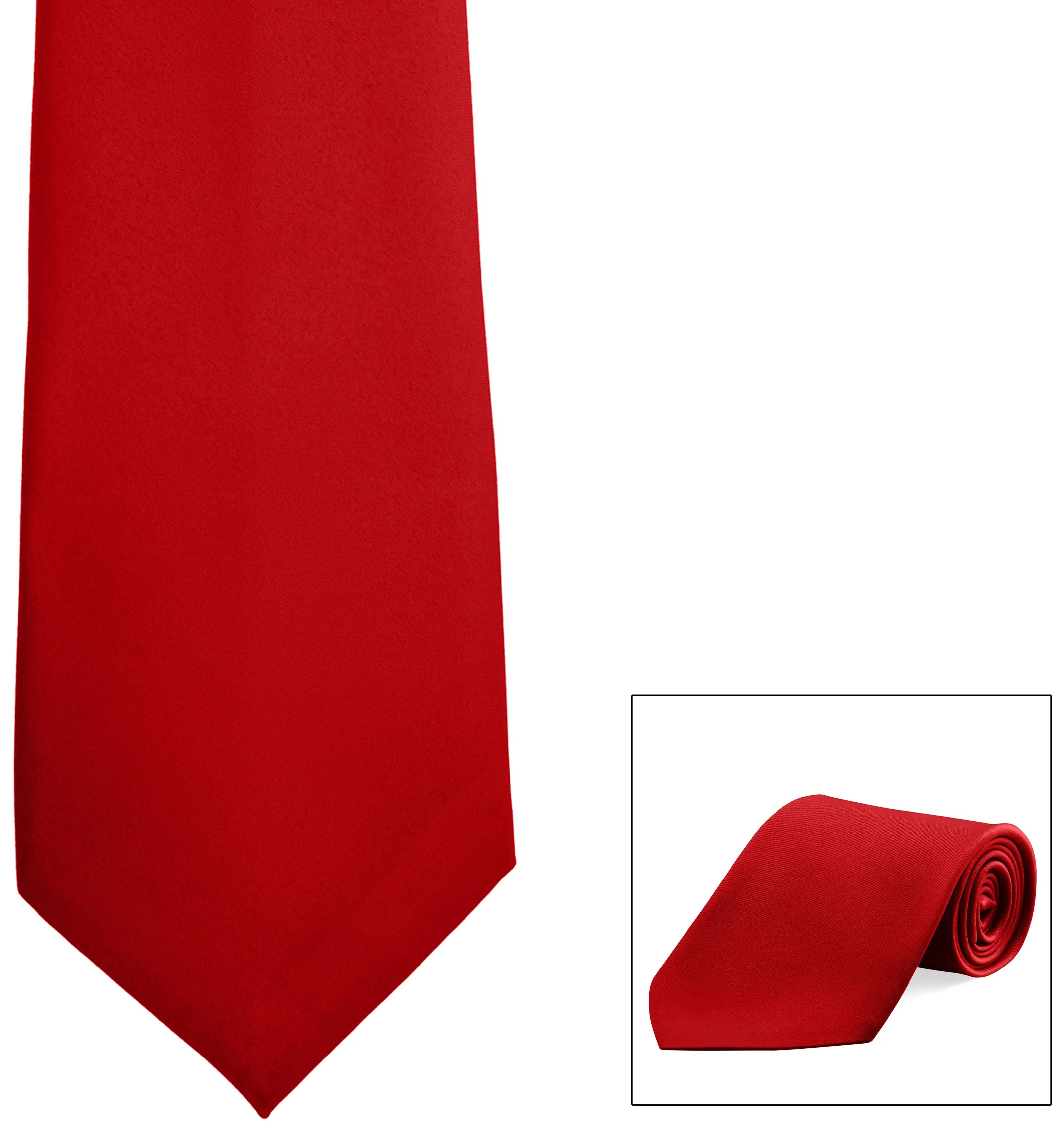 Straight Poly Satin Tie