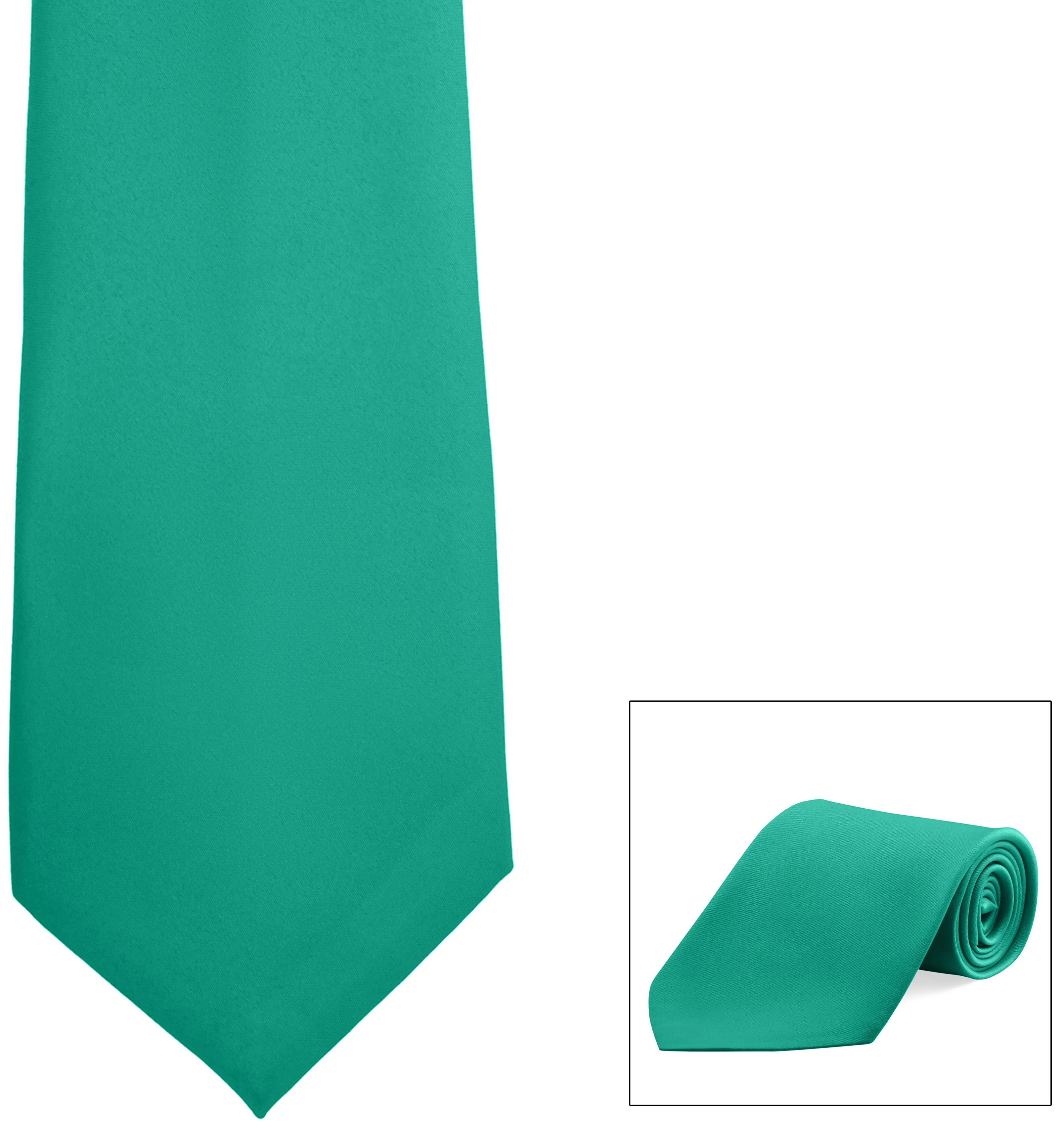 Straight Poly Satin Tie