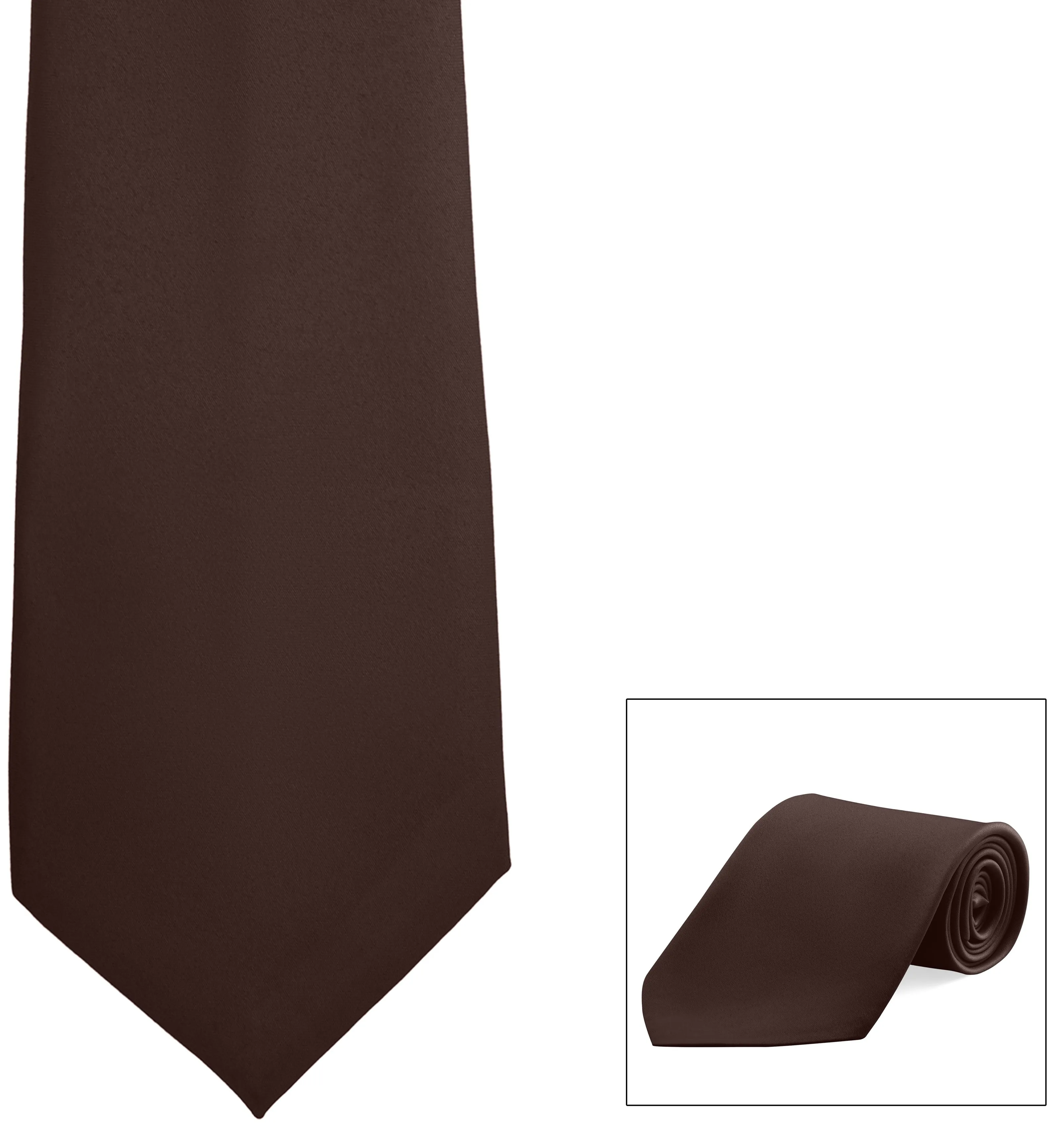 Straight Poly Satin Tie
