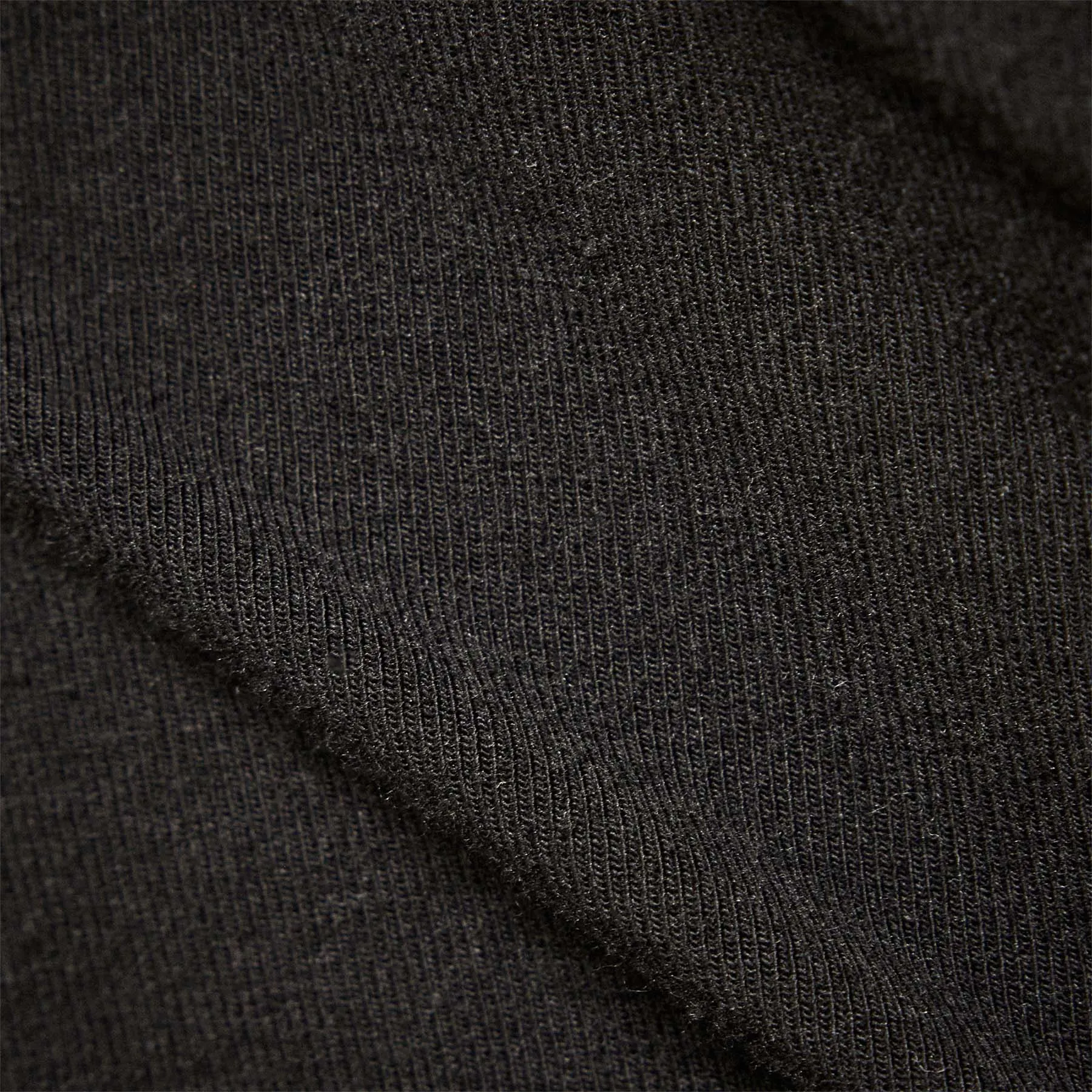 Stretch Lotus Turtleneck - Black