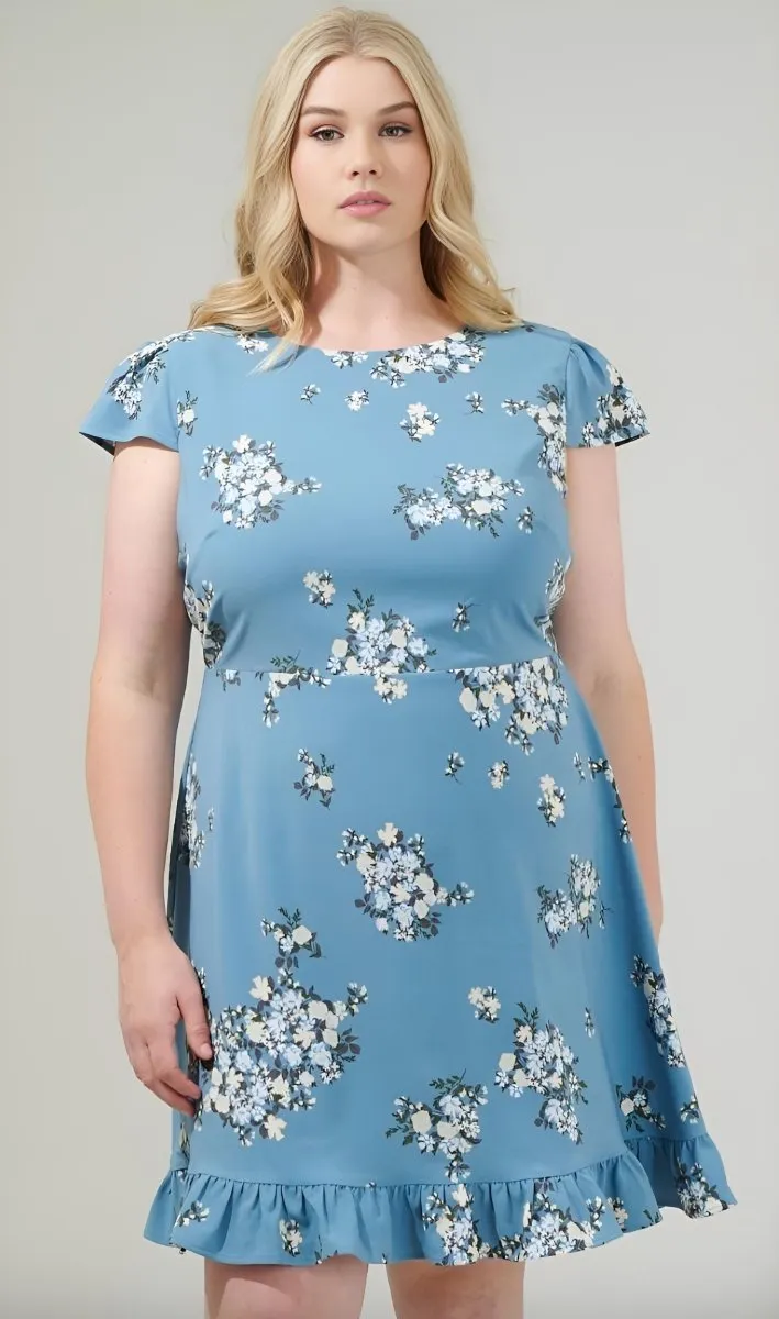 Sugarlips - Moxie Floral Ruffle Mini Dress (Final Sale)