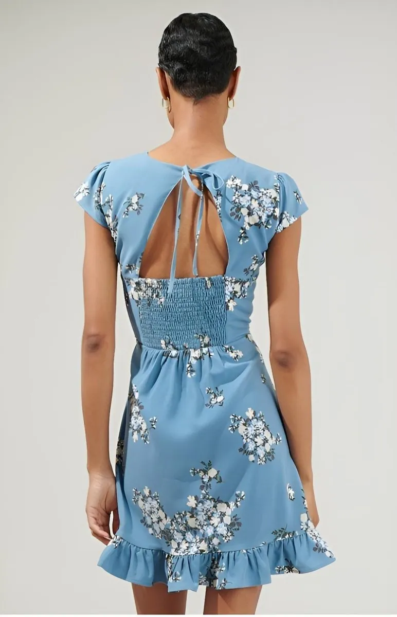 Sugarlips - Moxie Floral Ruffle Mini Dress (Final Sale)