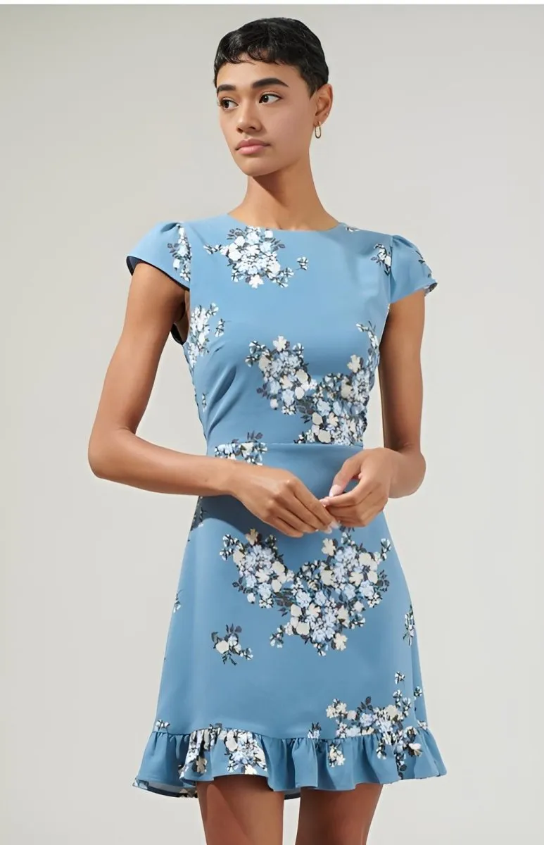 Sugarlips - Moxie Floral Ruffle Mini Dress (Final Sale)