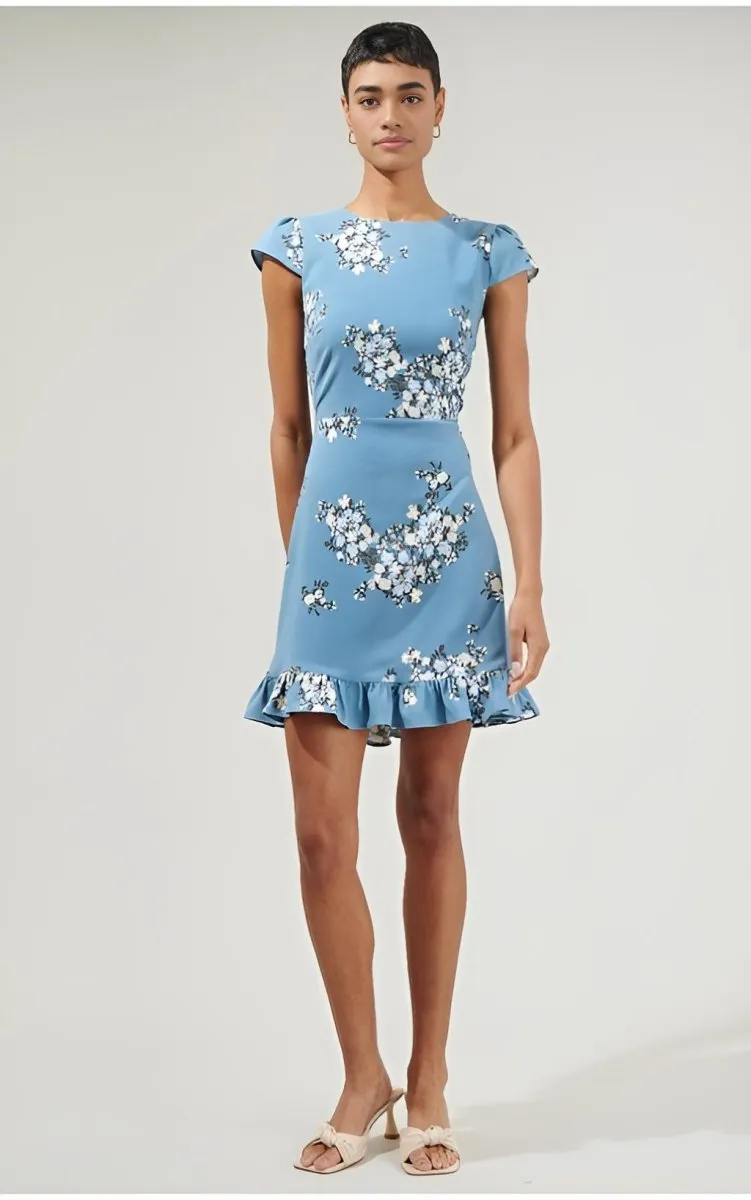 Sugarlips - Moxie Floral Ruffle Mini Dress (Final Sale)