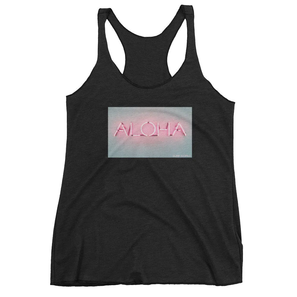 Surf World ALOHA Women's tank top Made in the USA