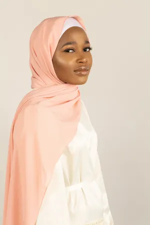 SWEET PEACH Crepe Chiffon