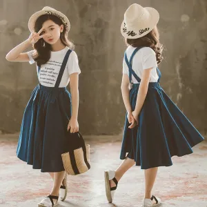 T-Shirt & Strap Skirt