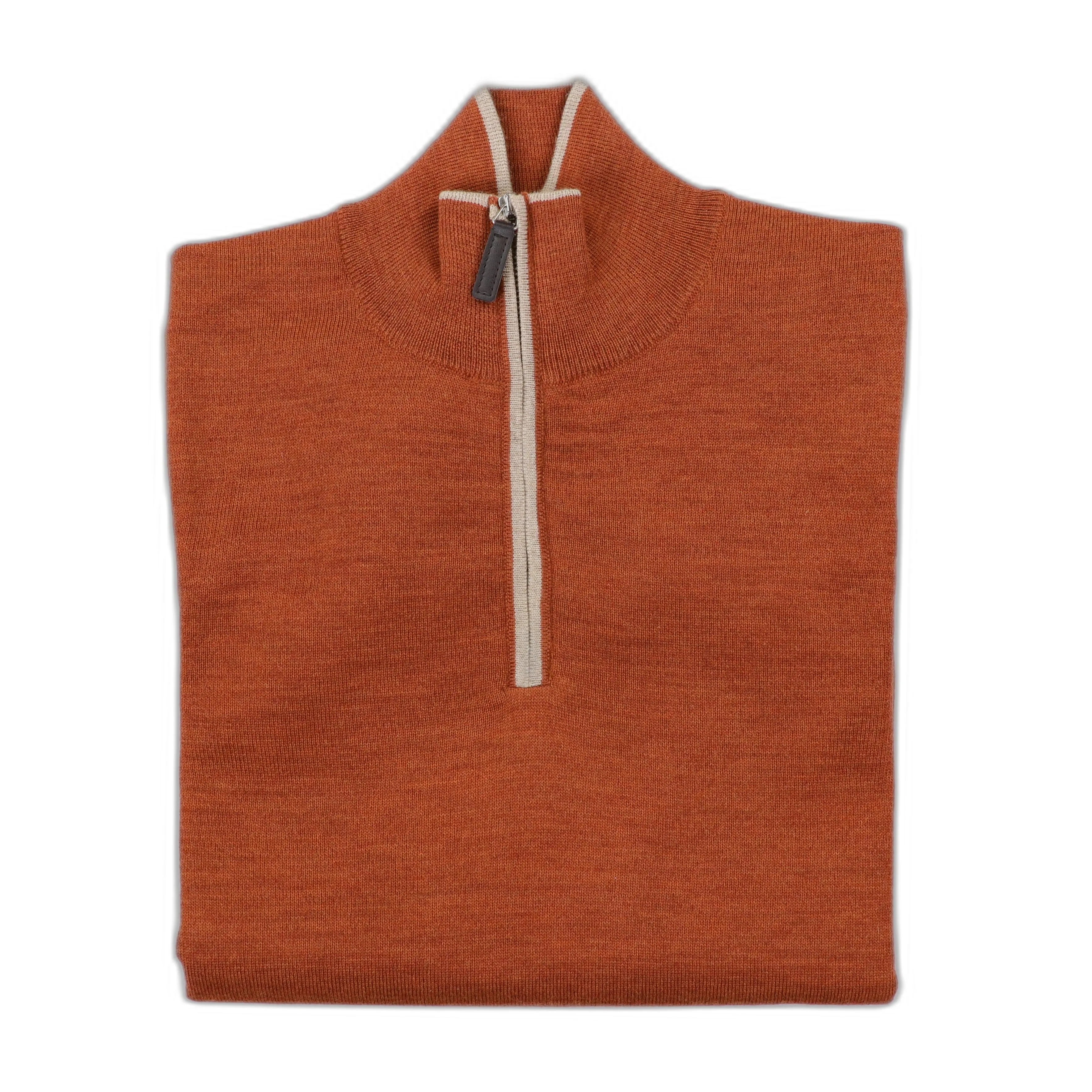 The Hagen Quarter Zip in Burned Orange