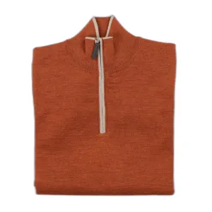 The Hagen Quarter Zip in Burned Orange
