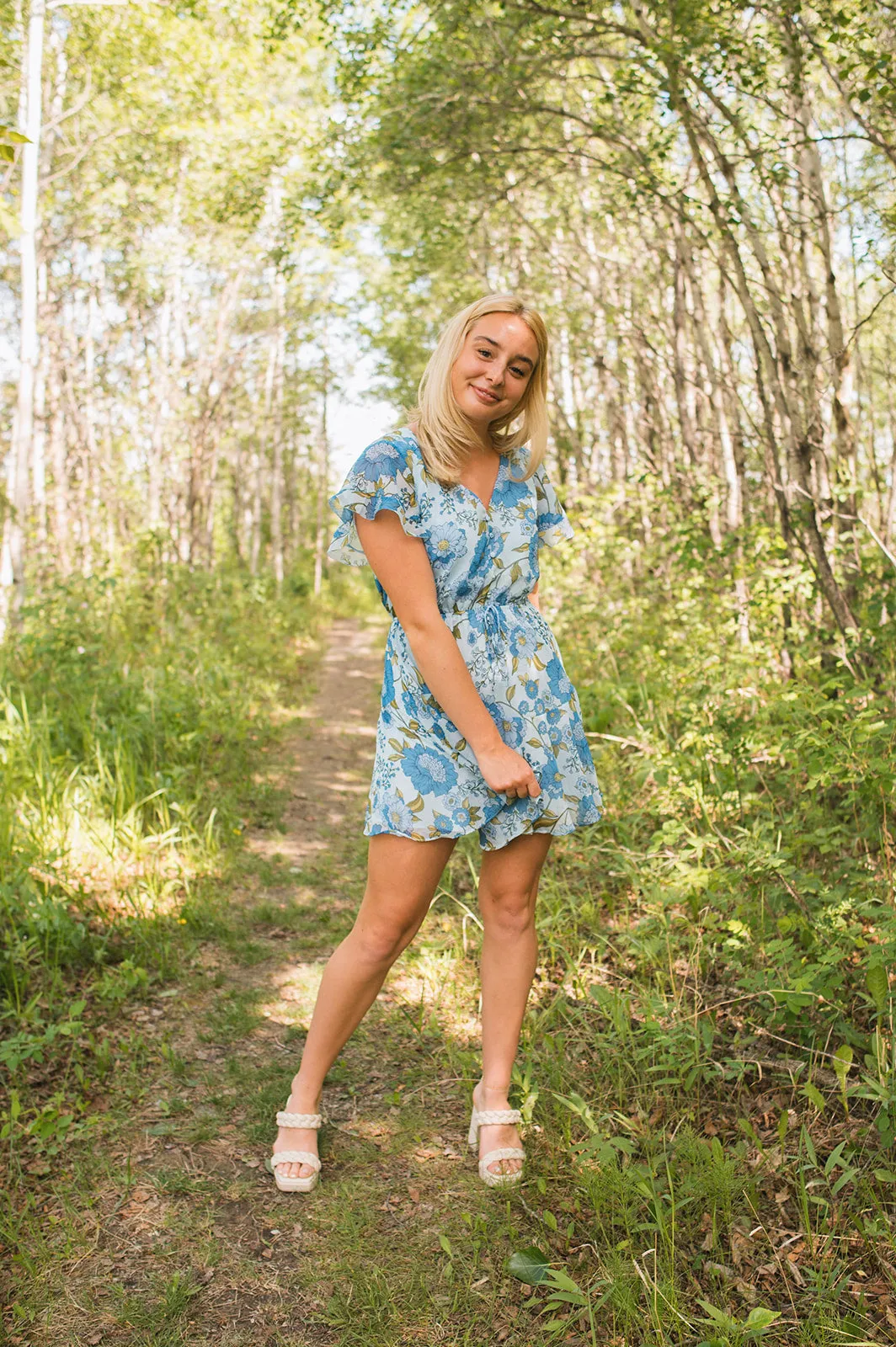 The Kirsty Dress - Vintage Blue