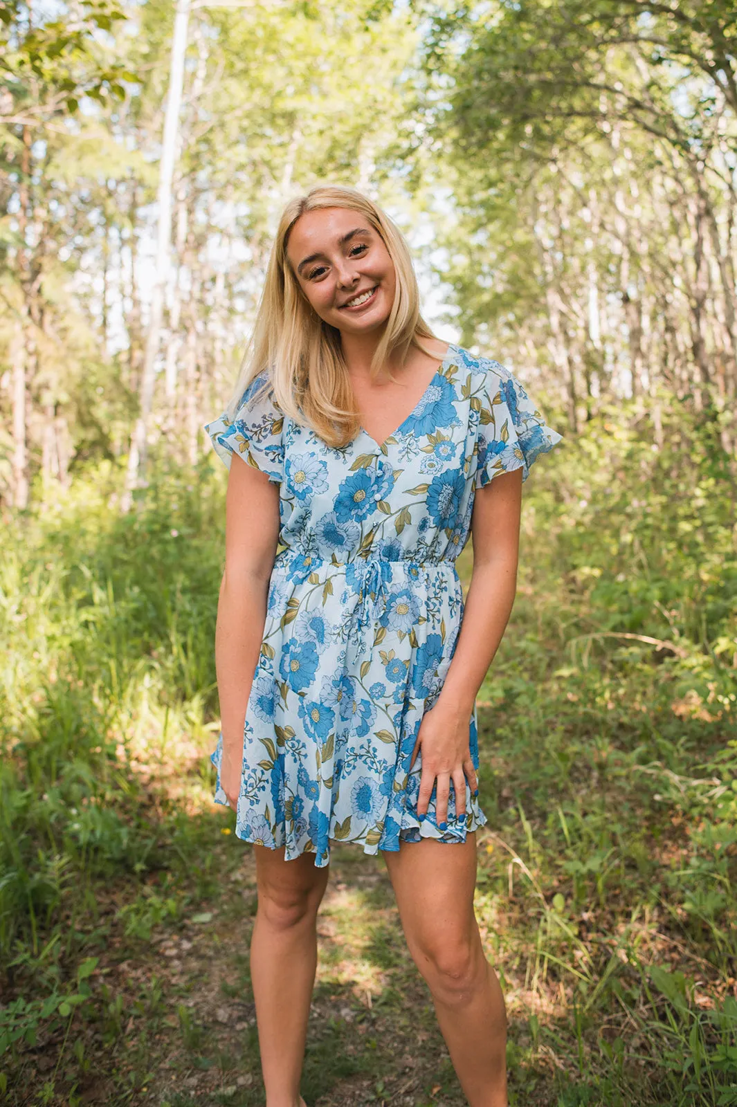 The Kirsty Dress - Vintage Blue