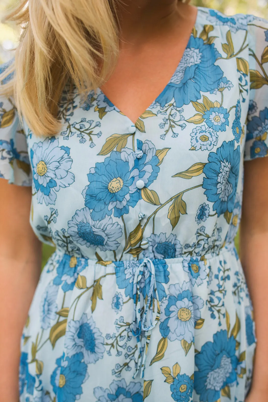 The Kirsty Dress - Vintage Blue