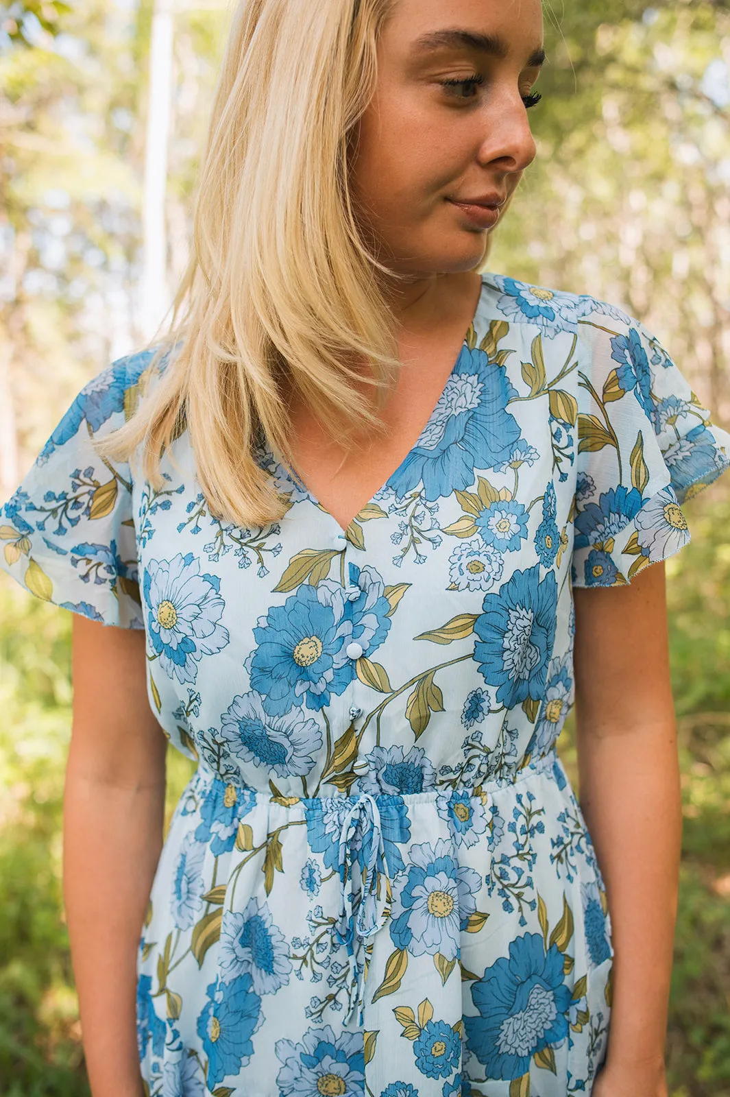 The Kirsty Dress - Vintage Blue