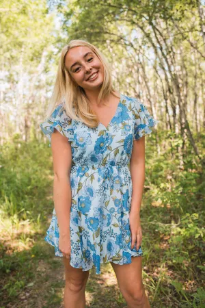 The Kirsty Dress - Vintage Blue