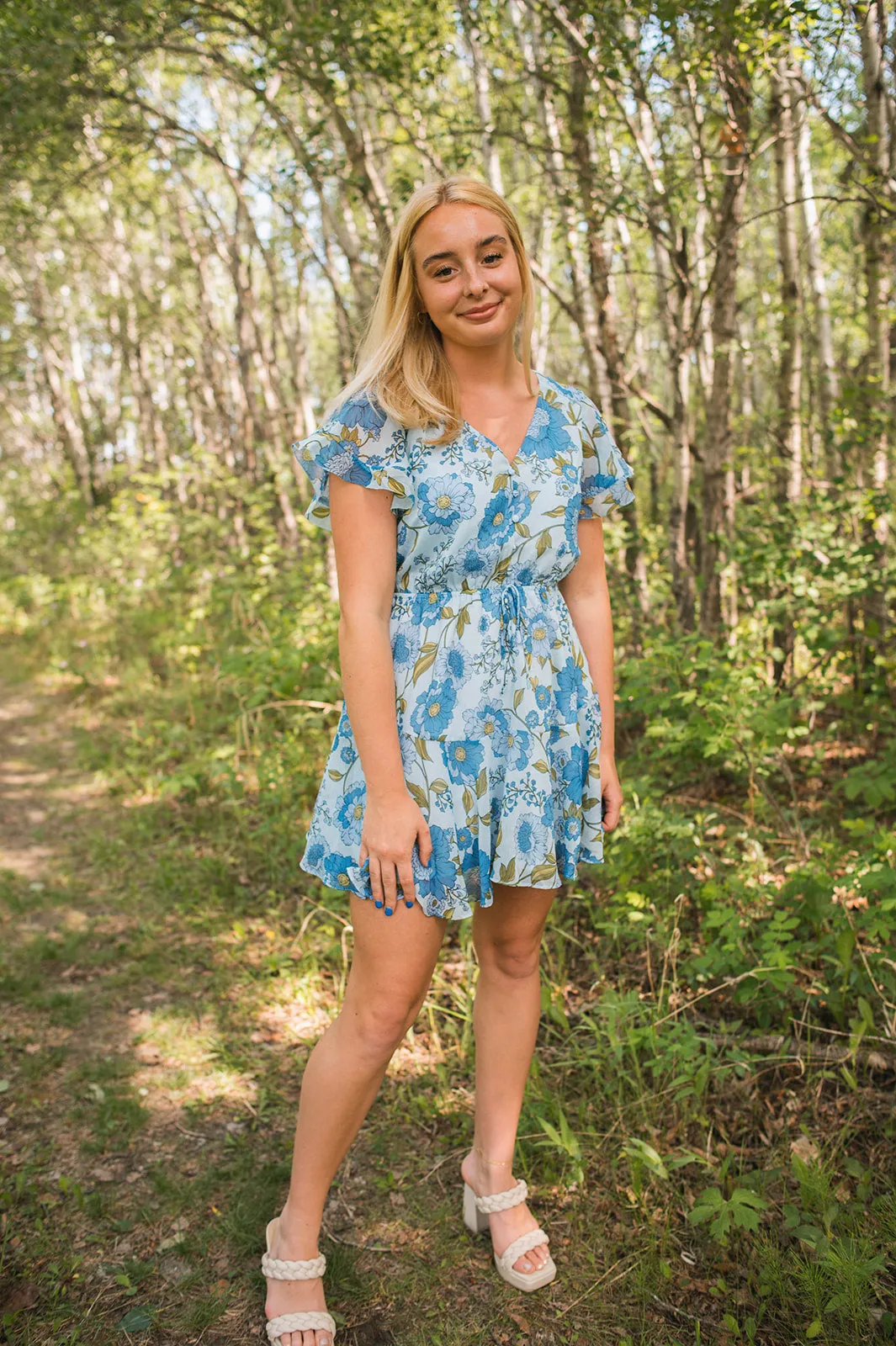 The Kirsty Dress - Vintage Blue