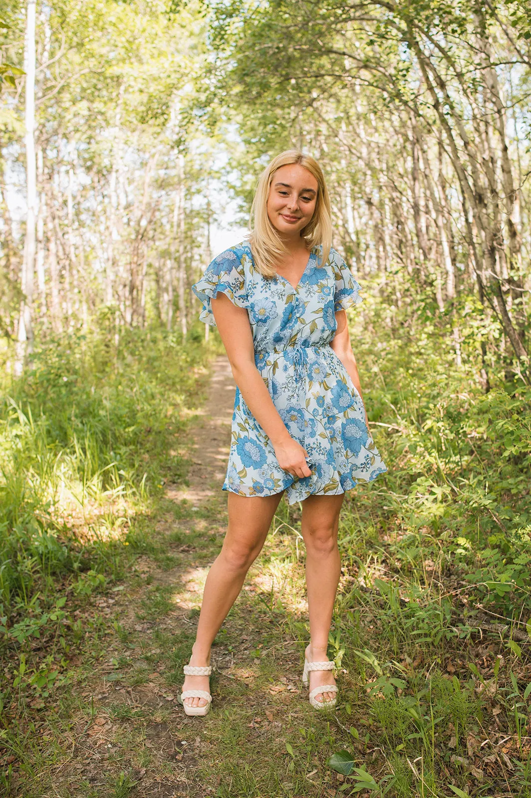 The Kirsty Dress - Vintage Blue