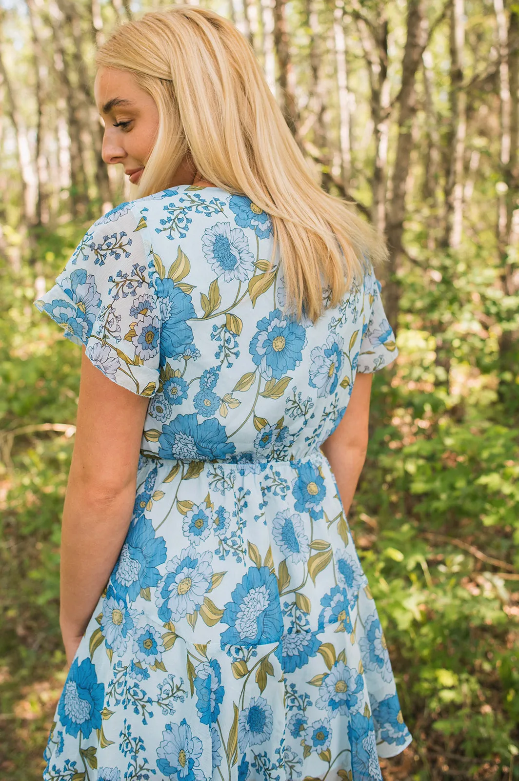 The Kirsty Dress - Vintage Blue