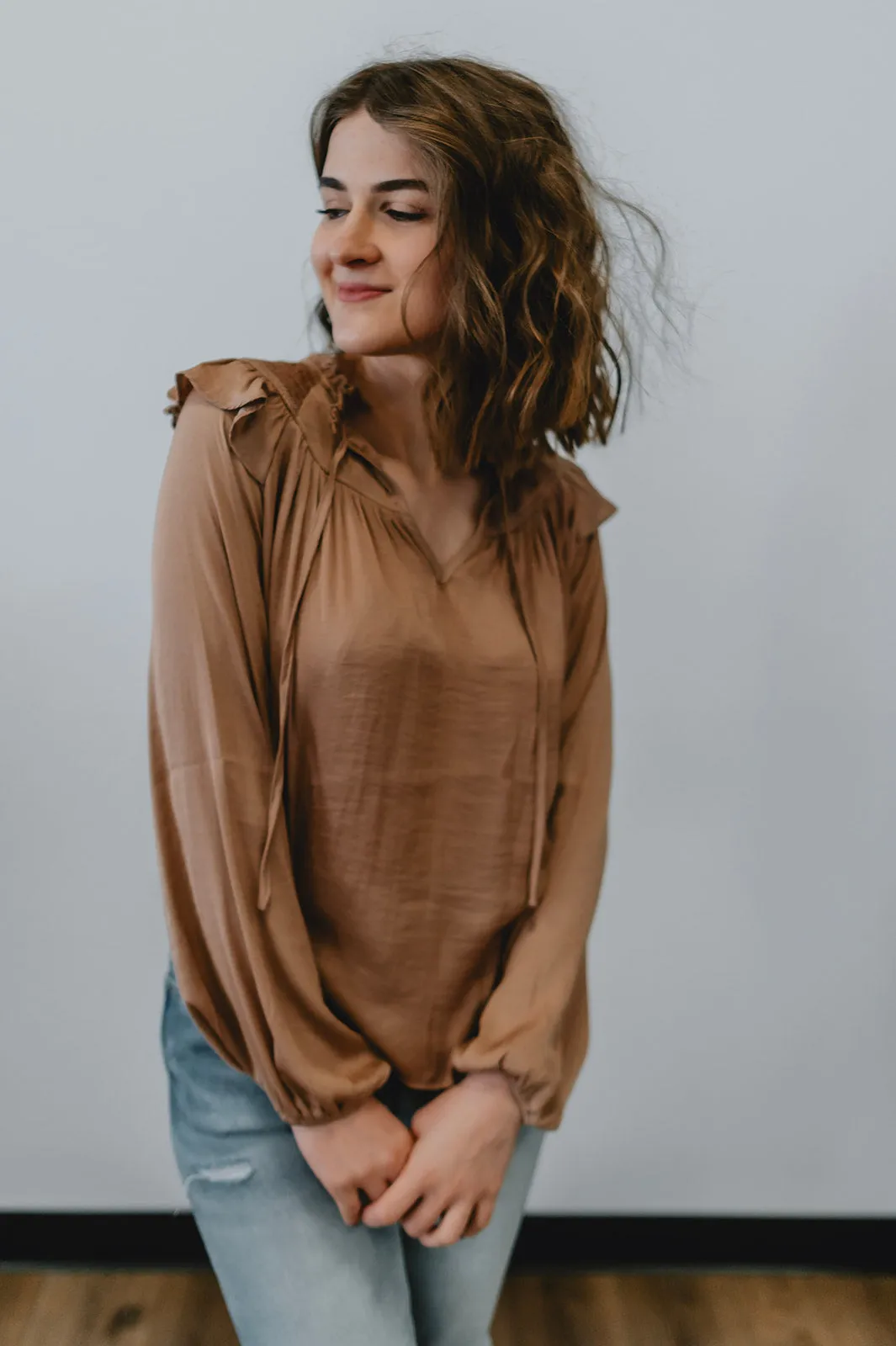 The Marion Top by Heartloom - Chai