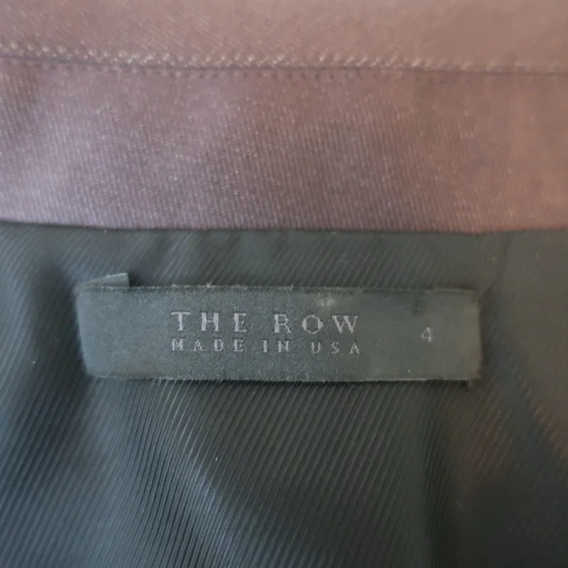 The Row Bicolor Blazer Black & Dark Brown Satin Size 4 Double Breasted Jacket