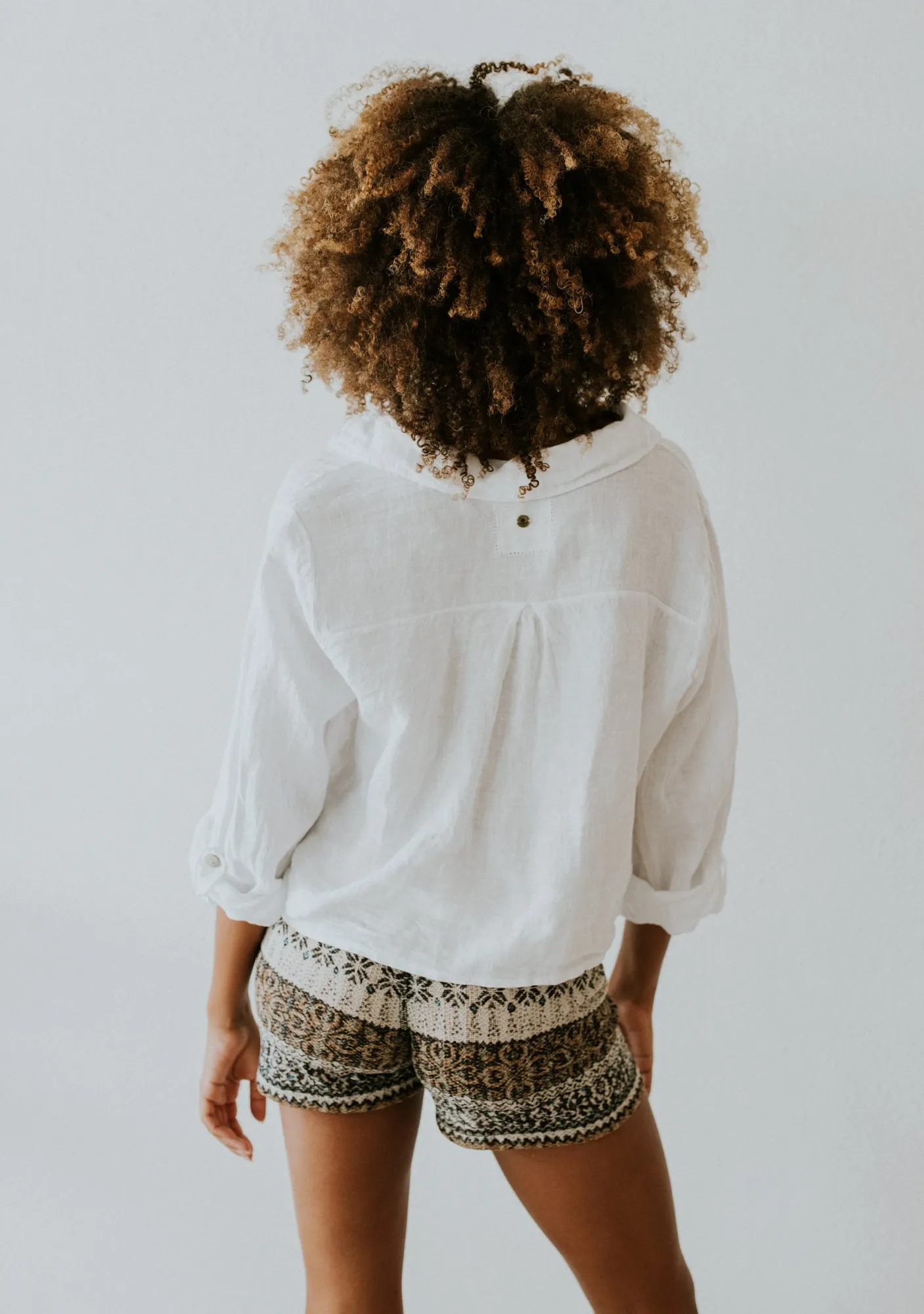 Tie Front Linen Top