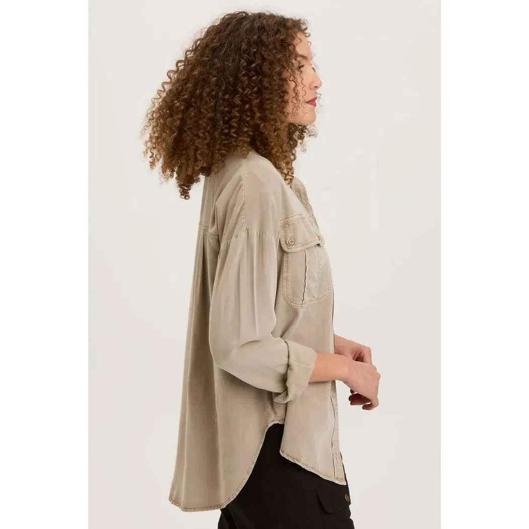 Twill Smithson Button-Up Top