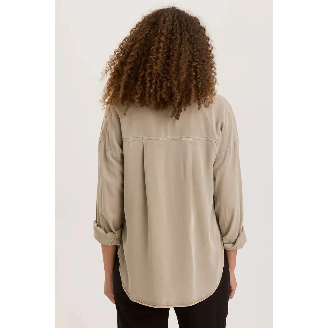 Twill Smithson Button-Up Top