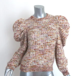 Ulla Johnson Puff Sleeve Sweater Rosina Fawn Wool-Mohair Size Petite/Small