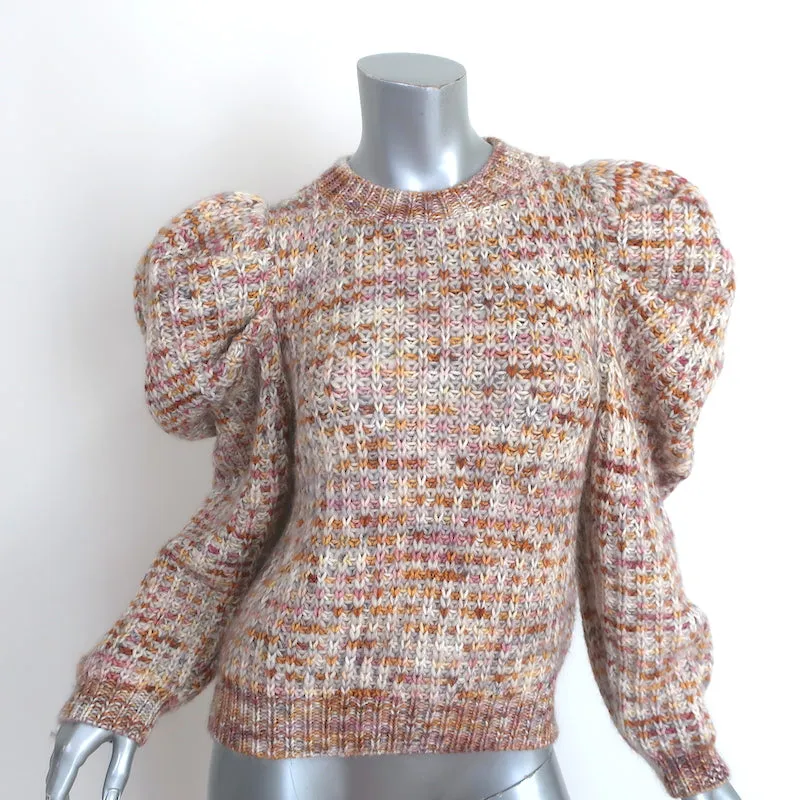 Ulla Johnson Puff Sleeve Sweater Rosina Fawn Wool-Mohair Size Petite/Small