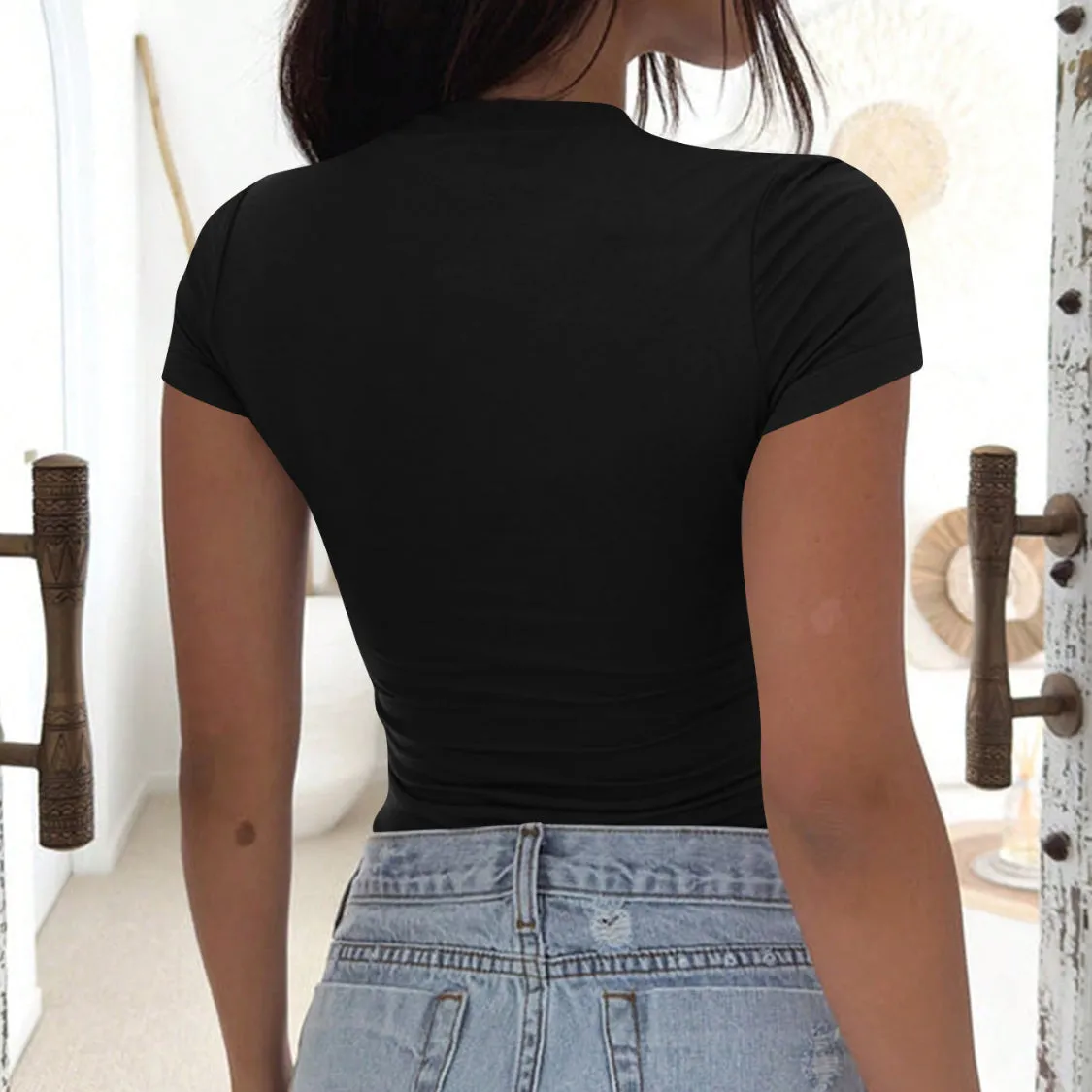 V-Neck Short Sleeve T-Shirt