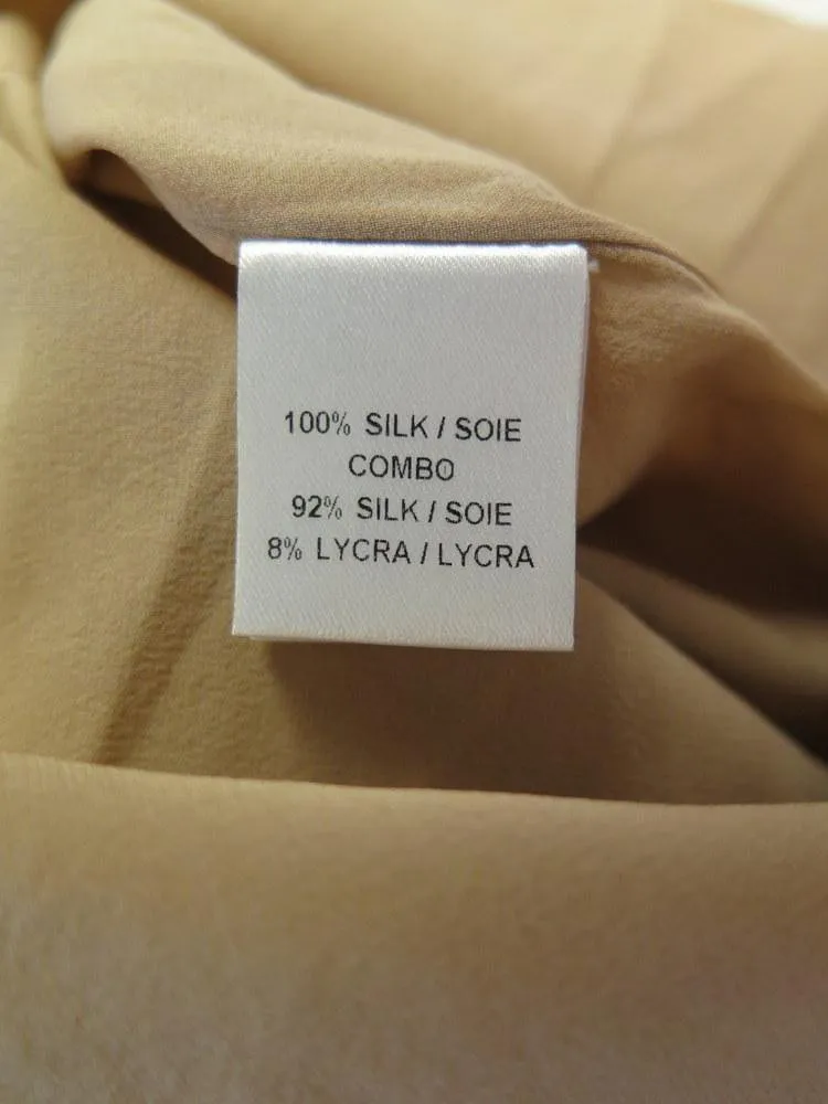 Vera Wang Women's Dress: Blue 100% Silk Size 6, Pre-owned
