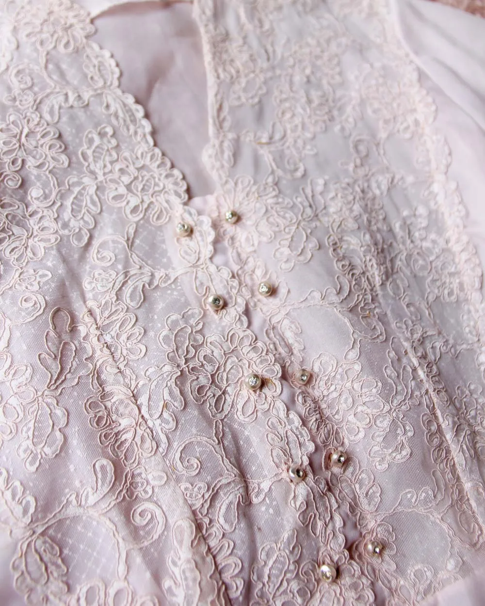 Vintage 1950's French Chiffon Blouse