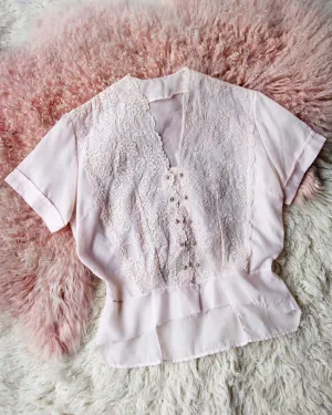 Vintage 1950's French Chiffon Blouse
