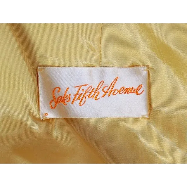 Vintage Sherbets Silk Chiffon Party Dress Summer 1965 Saks Fifth Ave 36-26-Free