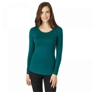 Warm Essentials by Cuddl Duds Women's Smooth Stretch Thermal Scoop Neck Top